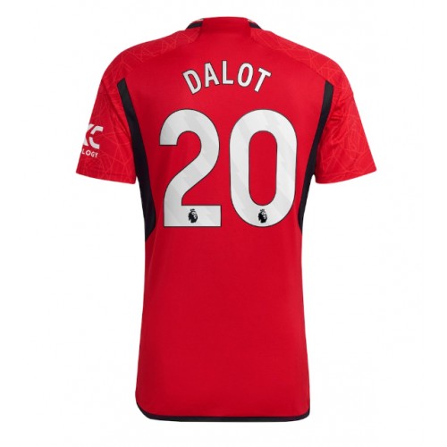 Fotbalové Dres Manchester United Diogo Dalot #20 Domácí 2023-24 Krátký Rukáv